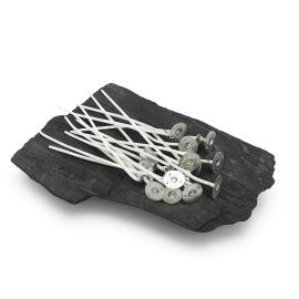 Mèche prête avec pastille, longueur 10cm 40ply (pour bougies de diamètre env. 80 mm)