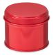 Boîte de conserve ronde rouge avec couvercle, 100 ml, 1 pc