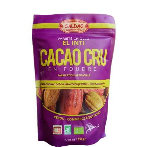 Cacao 100% Criollo BIO, variété commerce équitable