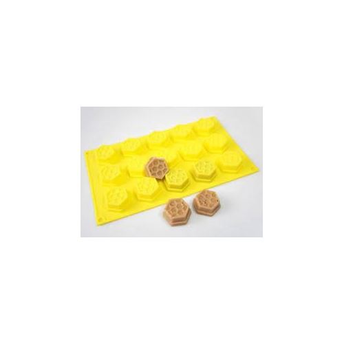 Moule en silicone pour chocolat et savon, 15x nid d'abeille