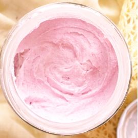 Beurre de bain moussant aux framboises réelles