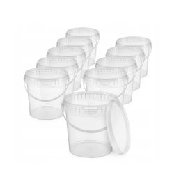 Seau en plastique, seau avec couvercle, 0,5 l