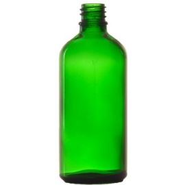 Bouteille en verre sans couvercle, verte, 100 ml