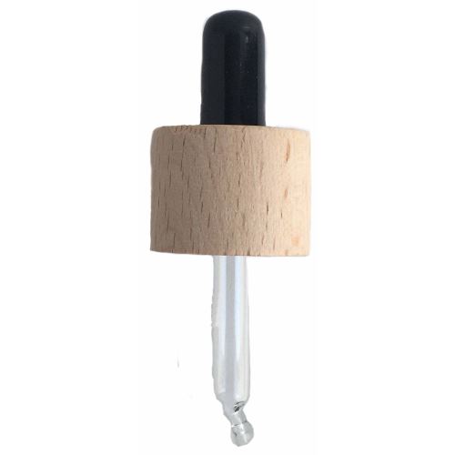 Pipette en bois pour bouchon GL18, 55 mm