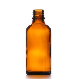 Flacon en verre sans bouchon brun, 50 ml