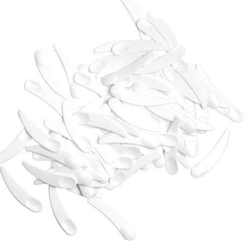 Spatule cosmétique blanche, 10 pcs