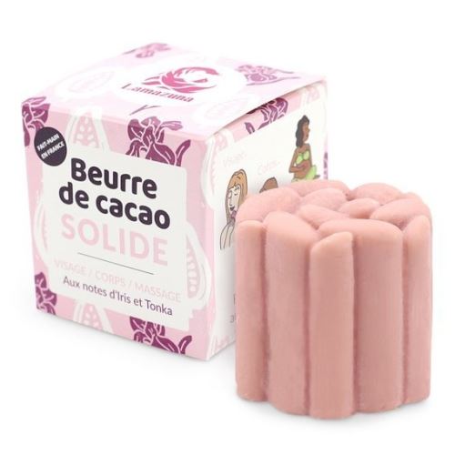 Beurre de cacao solide rose BIO, 55 g