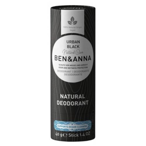 Déodorant naturel solide Ben & Anna, Urban Black, 40 g