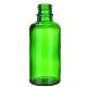 Bouteille en verre sans couvercle, verte, 50 ml, 1 pc