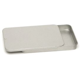 Boîte en aluminium rectangulaire coulissante, 7 ml