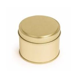 Boîte de conserve ronde dorée, 250ml