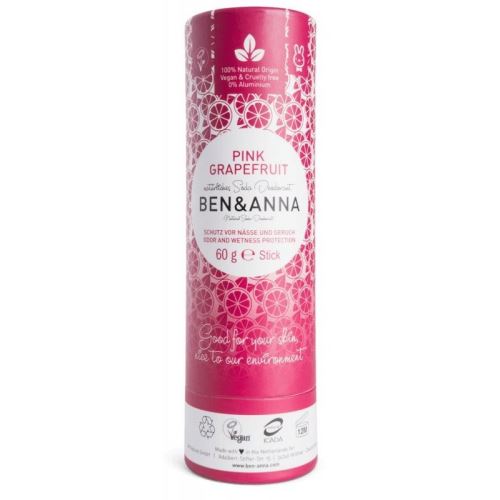 Déodorant naturel solide Ben & Anna, Pamplemousse Rose, 40 g