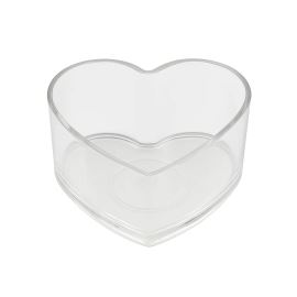 Moule en plastique pour petites bougies chauffe-plat, coeur