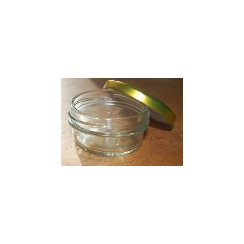 Pot en verre avec couvercle transparent, 65 ml