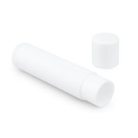 Tube pour rouge à lèvres ou baume, en plastique, blanc, 4,5 ml