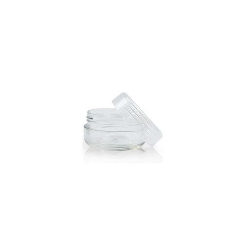 Pot de crème en plastique , transparent, 5 ml