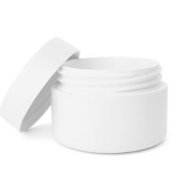 Pot de crème en plastique avec couvercle, 50 ml