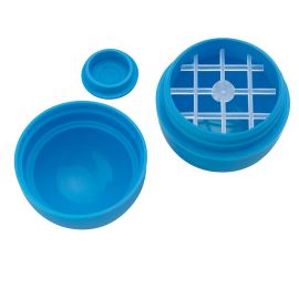 Mini œuf de poche en emballage plastique pour baumes à lèvres bleu