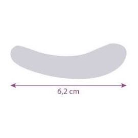 Spatule cosmétique en plastique transparente, longueur 62 mm, set de 5 pièces