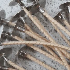 Mèche TB en coton non blanchi, TB-16 (pour bougies diamètre 60 - 75 mm)