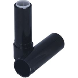 Tube en plastique pour baume à lèvres et rouge à lèvres, noir, 5 ml
