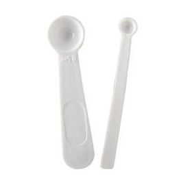 Ensemble de cuillères à mesurer en plastique, blanc 0,05 ml et 0,5 ml