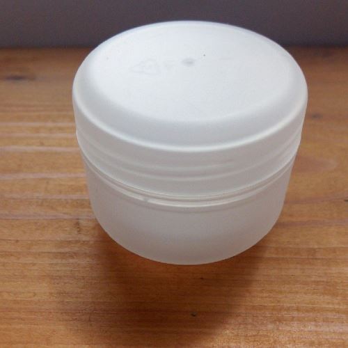 Pot en plastique avec opercule et couvercle, transparent, 30 ml
