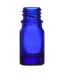 Bouteille en verre sans couvercle, bleue, 5 ml, 1 pc