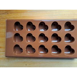 Moule en silicone pour chocolat ou savon - coeur