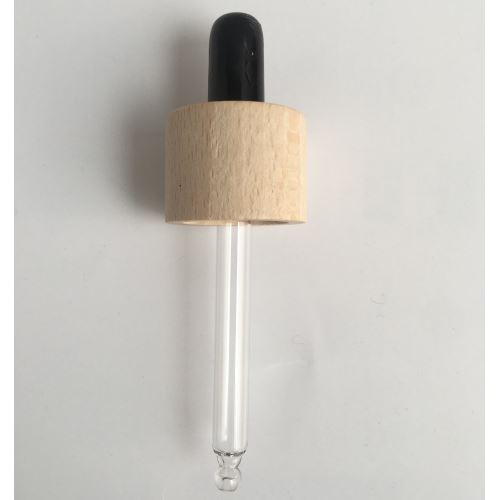 Pipette en bois pour bouchon GL18, 73 mm