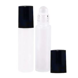 Roll-on blanc avec bouchon noir, 10 ml, 1 pièce.