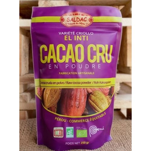 Cacao cru Criollo BIO SALDAC, 250 g