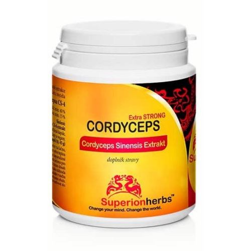 Cordyceps, extrait de polysaccharide à 40%, mannitol à 15%.