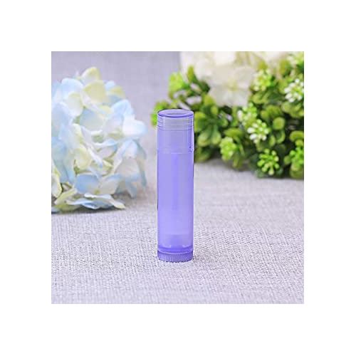 Tube pour rouge à lèvres ou baume, en plastique, violet, 4,5 ml