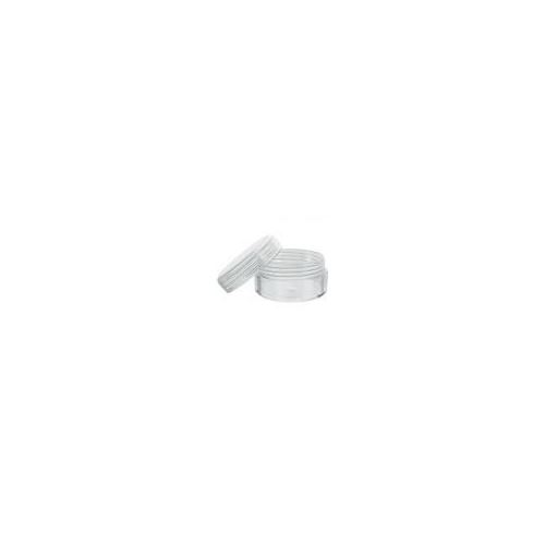 Pot de crème en plastique , transparent, 10 ml