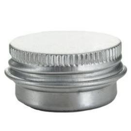 Boîte en aluminium ronde avec couvercle, 5 ml