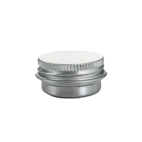 Boîte en aluminium ronde avec couvercle, 5 ml