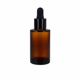 Flacon ambré avec pipette noire, complet, 30 ml