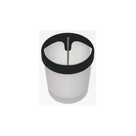 Support de mèche de bougie en métal pour récipient en verre