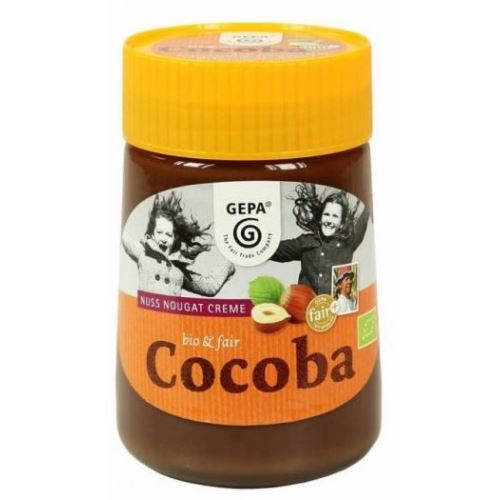 Crème de nougat Cocoba biologique, verre, 400 g