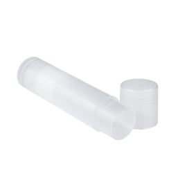 Tube pour rouge à lèvres ou baume, en plastique, transparente, 4,5 ml, 1 pc