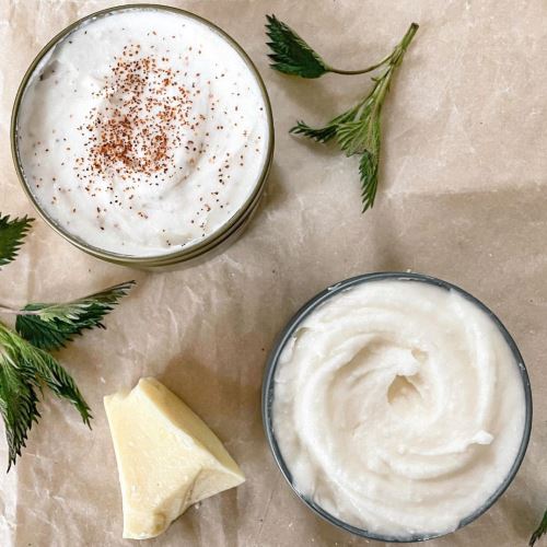 Beurre de bain moussant et exfoliant - menthe + chocolat + vanille