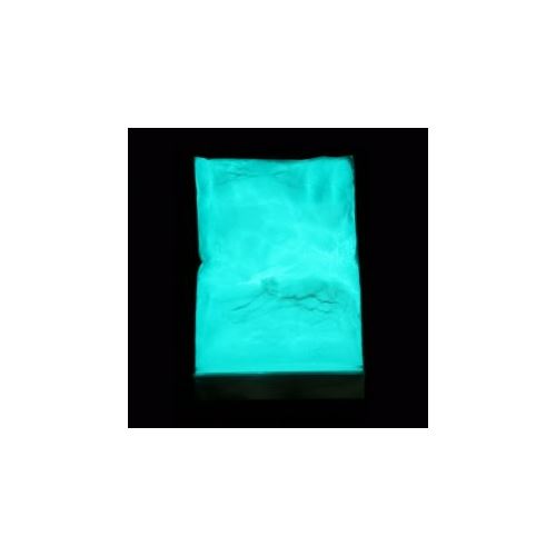 Pigment photoluminescent pour bougies ou savons - bleu-vert, 10 g