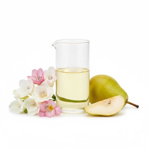 Freesia et poire, parfum cosmétique
