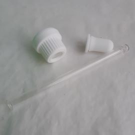 Bouchon à bague de sécurité pour flacon de 100 ml, pipette blanche